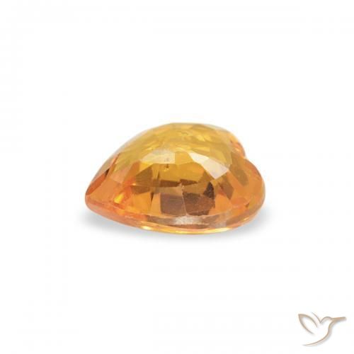 9,17 ctw natürlicher Mittelorange Saphir, Herz, VS