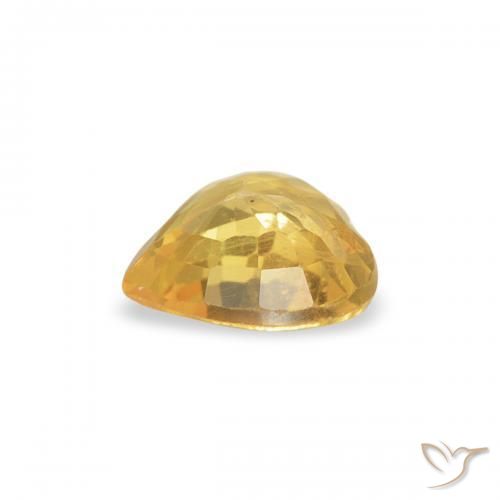 9,17 ctw natürlicher Mittelgold Saphir, Herz, VVS-VS