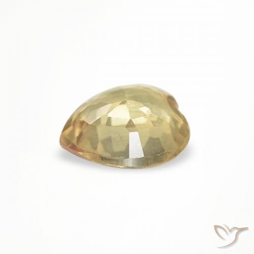 9,17 ctw natürlicher Golden Saphir, Herz, VVS-VS