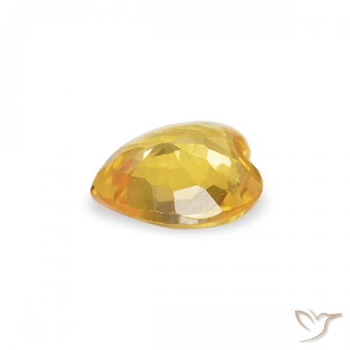 9,17 ctw natürlicher Golden Saphir, Herz, VVS-VS