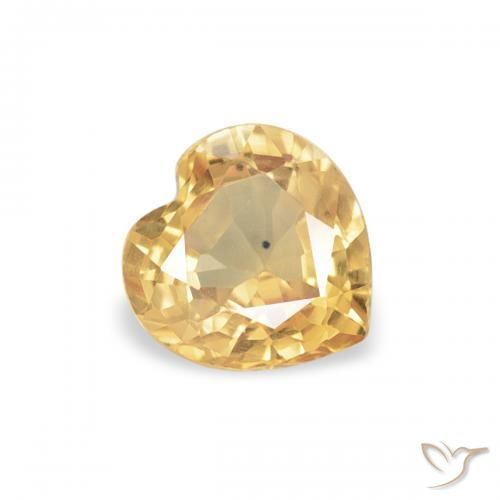 9,17 ctw natürlicher Golden Saphir, Herz, VVS-VS
