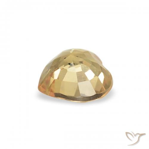 9,17 ctw natürlicher Golden Saphir, Herz, VVS-VS