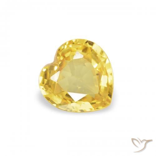 9,17 ctw natürlicher Golden Saphir, Herz, VVS-VS