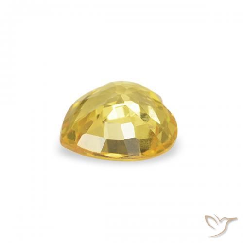 9,17 ctw natürlicher Golden Saphir, Herz, VVS-VS