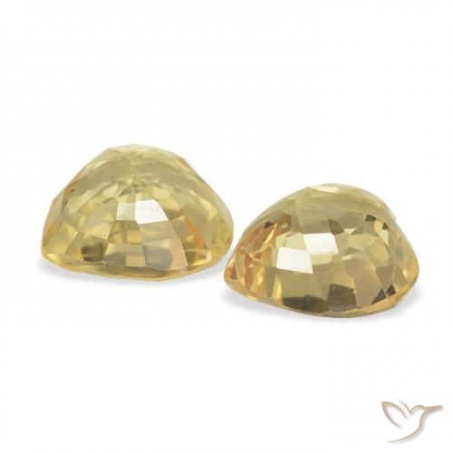 0.92 ct natürliche Golden Saphir-Edelsteine, Herz, VVS-VS