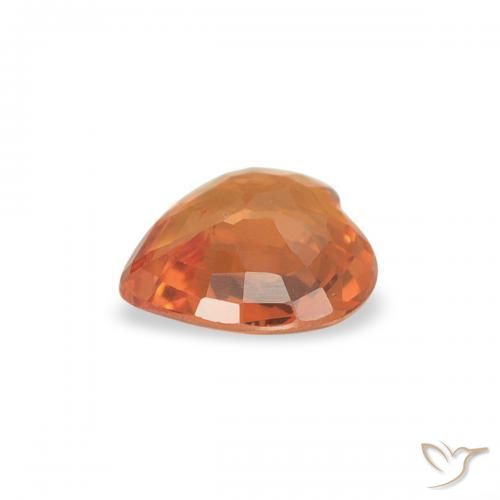 9,17 ctw natürlicher rötlich-orange Saphir, Herz, VVS-VS