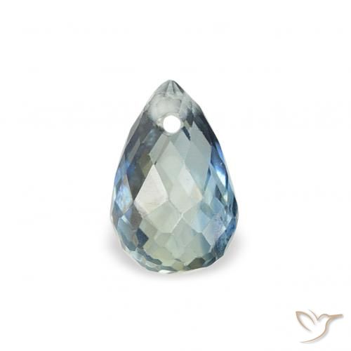0.46ct Natürlicher Blaugrün Saphir, Briolette, VS