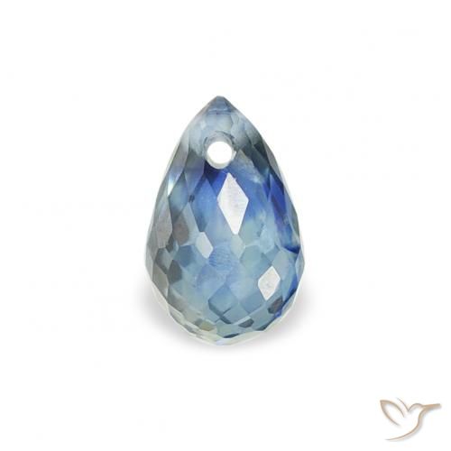 0.44ct Natürlicher Blaugrün Saphir, Briolette, VS