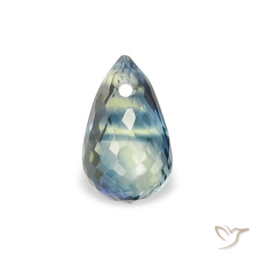 0.54ct Natürlicher Blaugrün Saphir, Briolette, VS