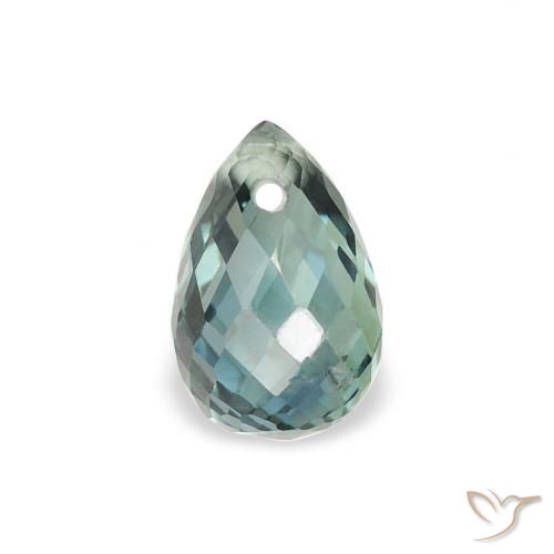 0.64ct Natürlicher Blaugrün Saphir, Briolette, VS