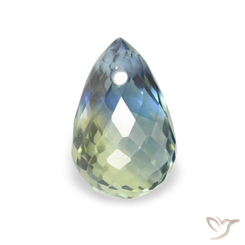 0.57ct Natürlicher Blaugrün Saphir, Briolette, VS