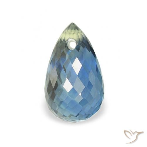 0.83ct Natürlicher Blaugrün Saphir, Briolette, VS