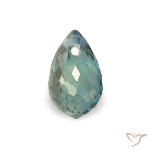 0.47ct Natürlicher Blaugrün Saphir, Briolette, VS