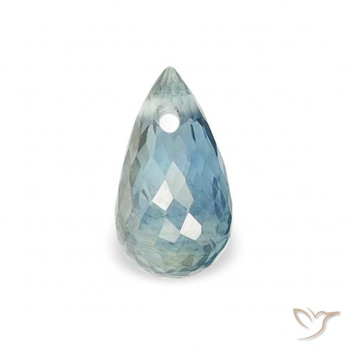 0.42ct Natürlicher Blaugrün Saphir, Briolette, VS