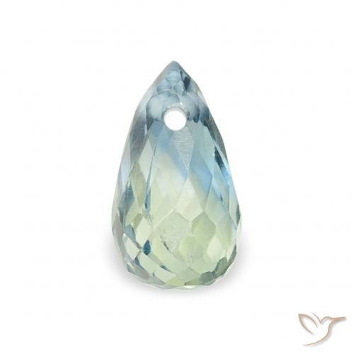 0.50ct Natürlicher Blaugrün Saphir, Briolette, VS
