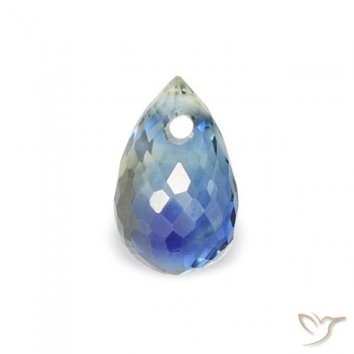 0.60ct Natürlicher Blaugrün Saphir, Briolette, VS