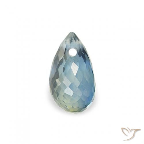 0.47ct Natürlicher Blaugrün Saphir, Briolette, VS