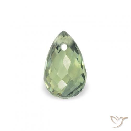 0.49ct Natürlicher Bläulich-grün Saphir, Briolette, VS