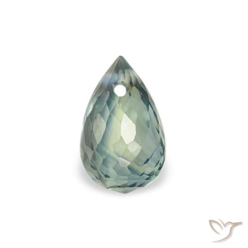 0.64ct Natürlicher Blaugrün Saphir, Briolette, VS