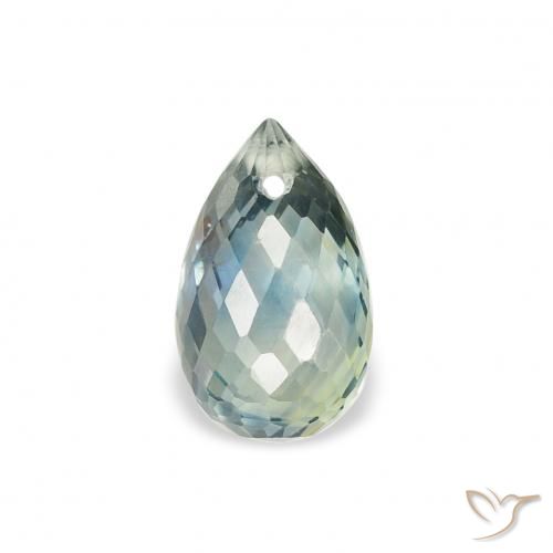 1.04ct Natürlicher Blaugrün Saphir, Briolette, VS