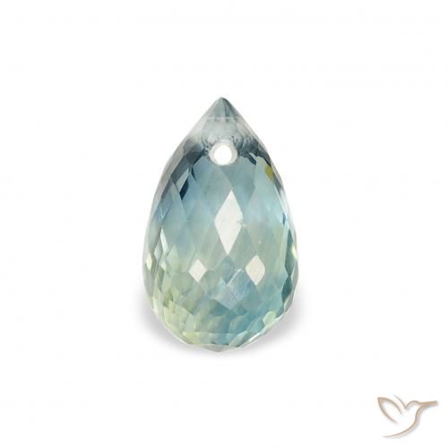 0.90ct Natürlicher Blaugrün Saphir, Briolette, VS