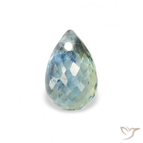 1.05ct Natürlicher Blaugrün Saphir, Briolette, VS