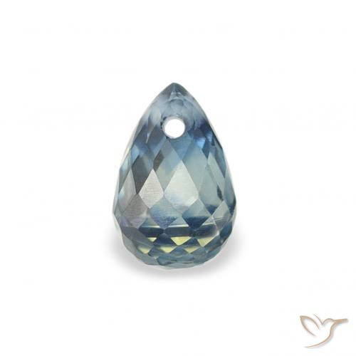 0.46ct Natürlicher Blaugrün Saphir, Briolette, VS
