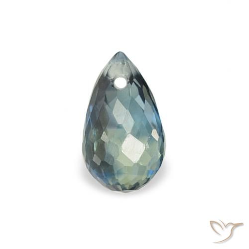 0.51ct Natürlicher Blaugrün Saphir, Briolette, VS