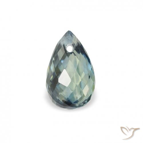 0.83ct Natürlicher Blaugrün Saphir, Briolette, VS