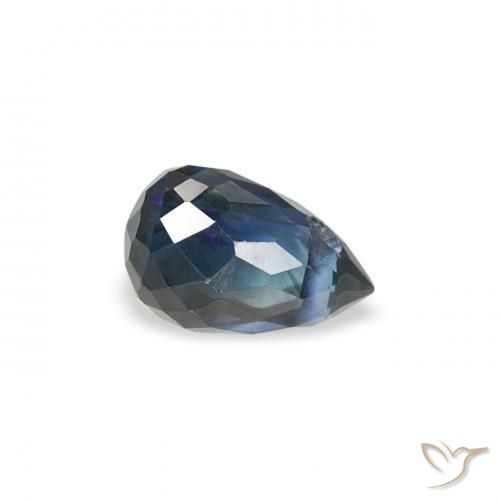 9,17 ctw natürlicher Mitternachtsblau Saphir, Briolette, VS