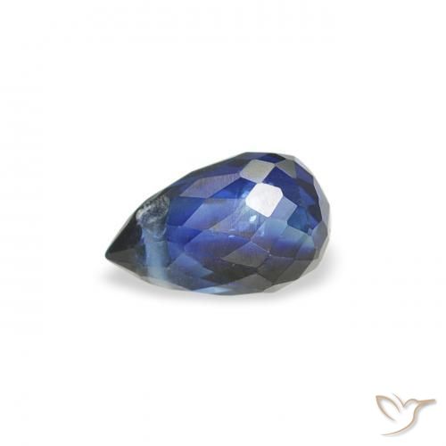 9,17 ctw natürlicher Mitternachtsblau Saphir, Briolette, VS