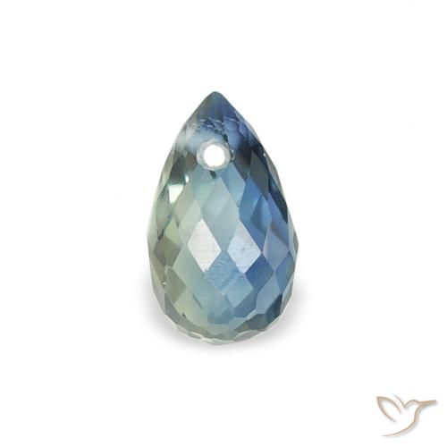 0.57ct Natürlicher Blaugrün Saphir, Briolette, VS