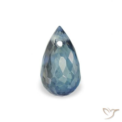0.55ct Natürlicher Blaugrün Saphir, Briolette, VS