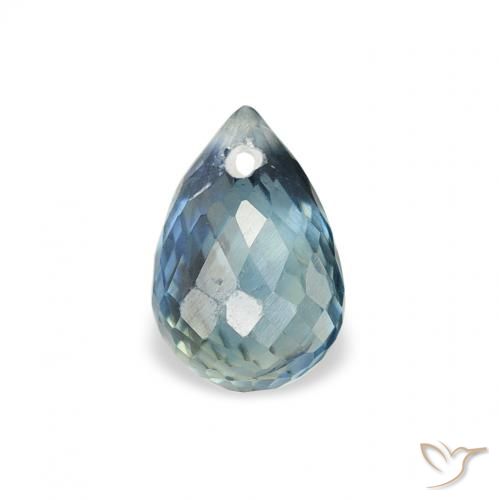 0.86ct Natürlicher Blaugrün Saphir, Briolette, VS