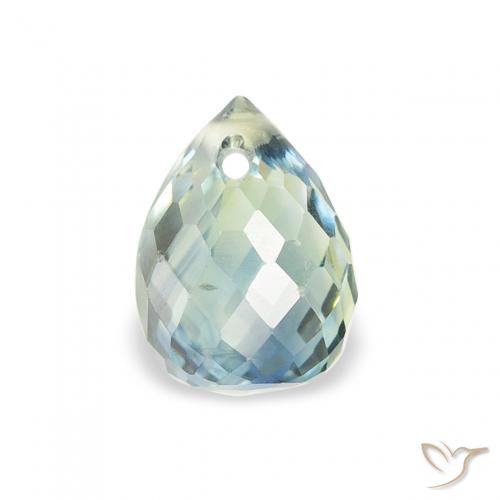 0.93ct Natürlicher Blaugrün Saphir, Briolette, VS