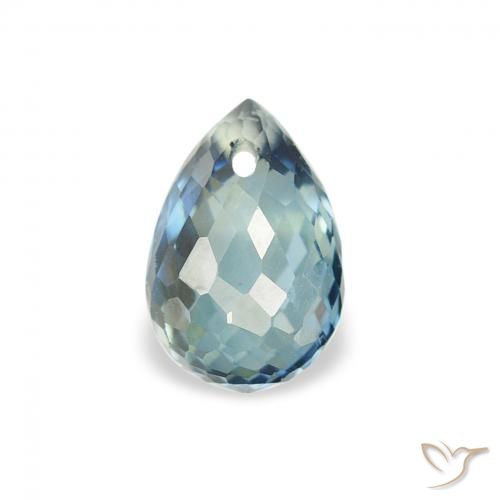 0.95ct Natürlicher Blaugrün Saphir, Briolette, VS