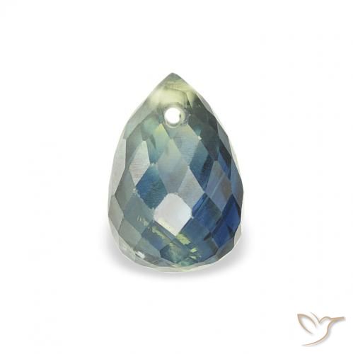 1.00ct Natürlicher Blau-grün Saphir, Briolette, VS