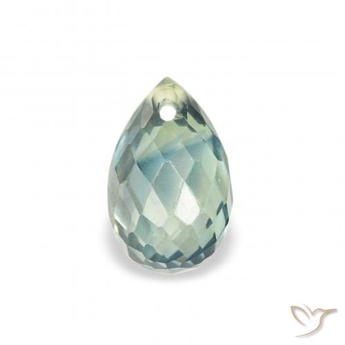 0.84ct Natürlicher Blaugrün Saphir, Briolette, VS