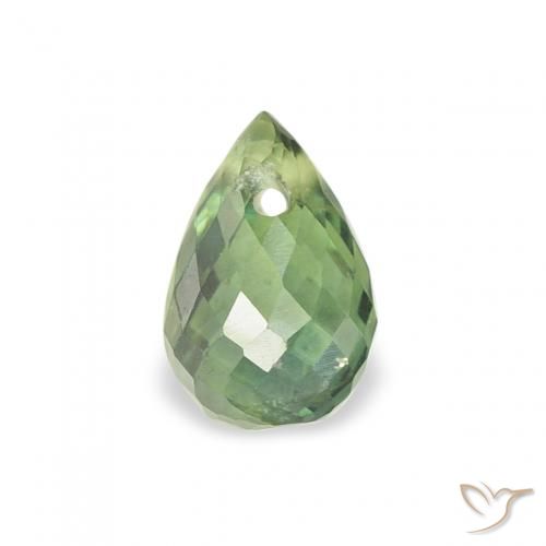 0.71ct Natürlicher tiefgrün Saphir, Briolette, VS