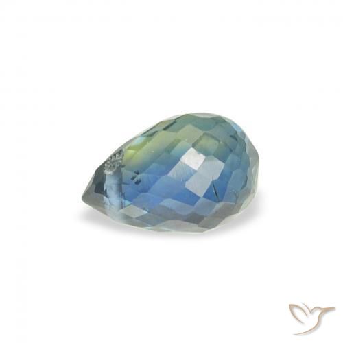 9,17 ctw natürlicher hellgrün Saphir, Briolette, VS