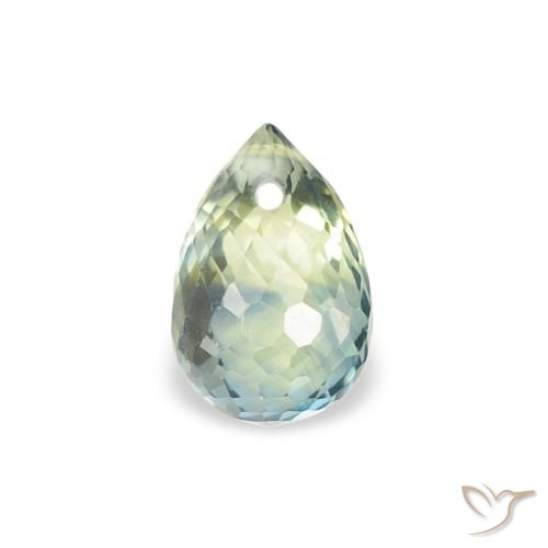 0.68ct Natürlicher Blaugrün Saphir, Briolette, VS