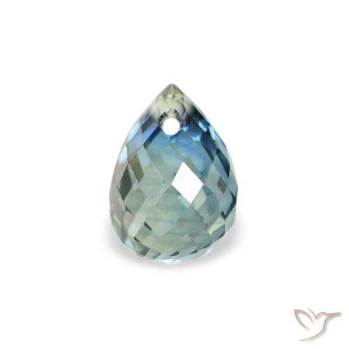 0.65ct Natürlicher Blaugrün Saphir, Briolette, VS