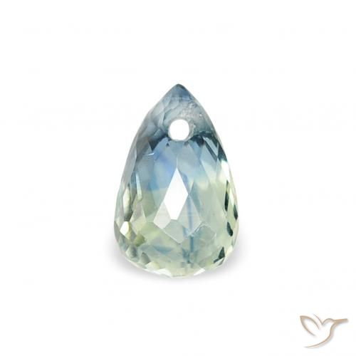 0.47ct Natürlicher Blaugrün Saphir, Briolette, VS