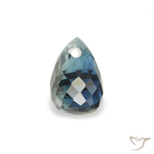 0.61ct Natürlicher Blaugrün Saphir, Briolette, VS-SI
