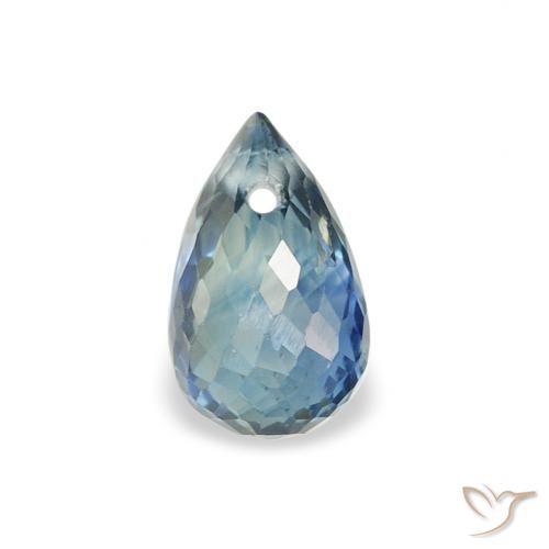 0.61ct Natürlicher Blaugrün Saphir, Briolette, VS