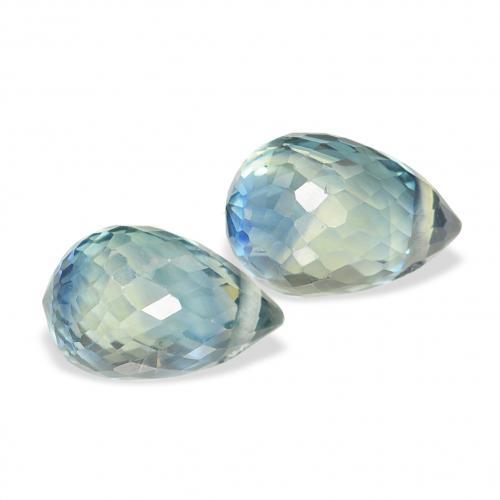 1.48 ct natürliche Blaugrün Saphir-Edelsteine, Briolette, VVS-VS