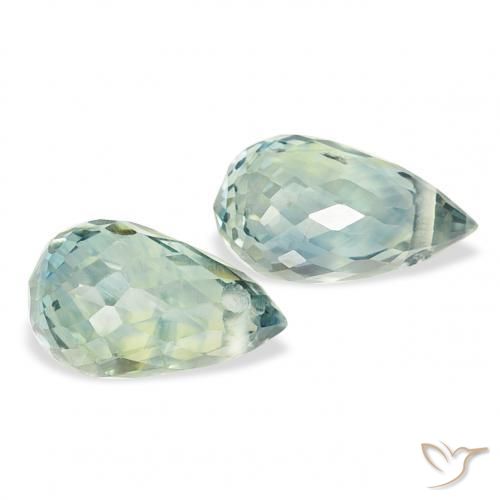 1.01 ct natürliche Blaugrün Saphir-Edelsteine, Briolette, VS