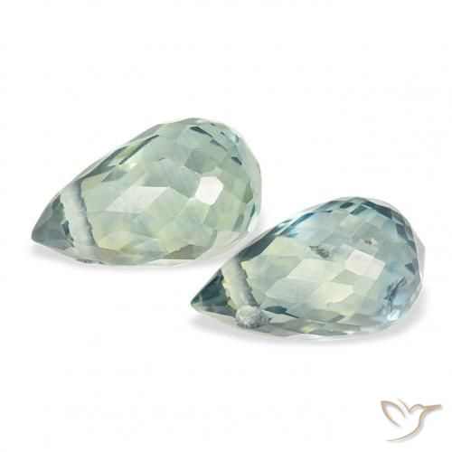 1.01 ct natürliche Blaugrün Saphir-Edelsteine, Briolette, VS