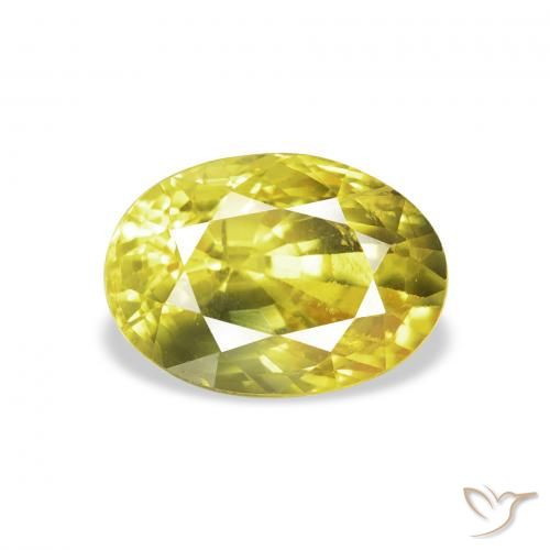 2.99ct Natürlicher Mittelgelb Saphir, Oval, VS
