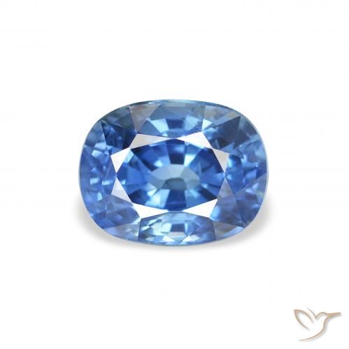 1.58ct Natürlicher Mittleres Dunkelblau Saphir, Kissen, VS